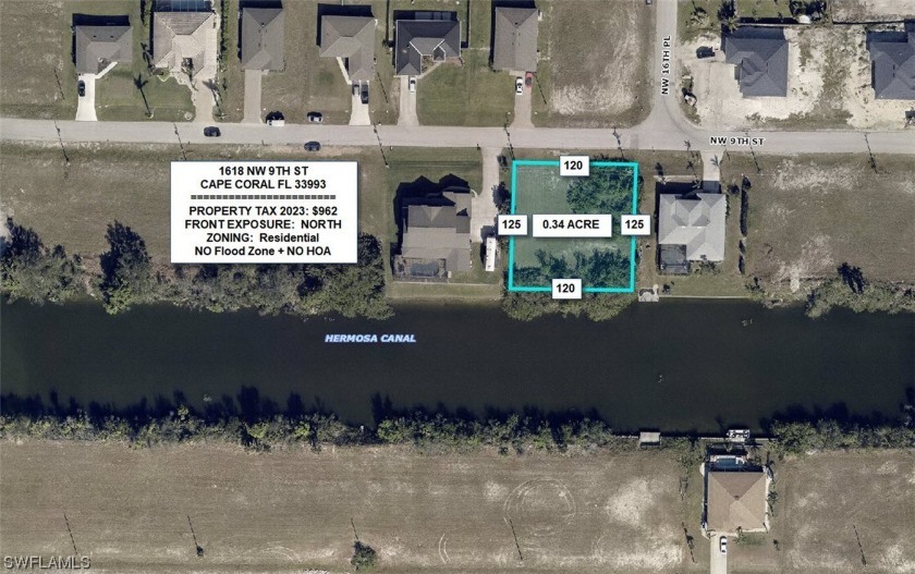 LARGE and Beautiful canal Lot on this highly desired area of - Beach Lot for sale in Cape Coral, Florida on Beachhouse.com