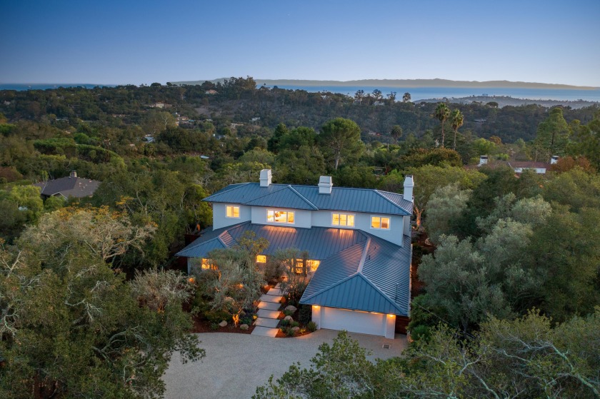 This Stunning Ocean and Mountain View Contemporary home is set - Beach Home for sale in Santa Barbara, California on Beachhouse.com
