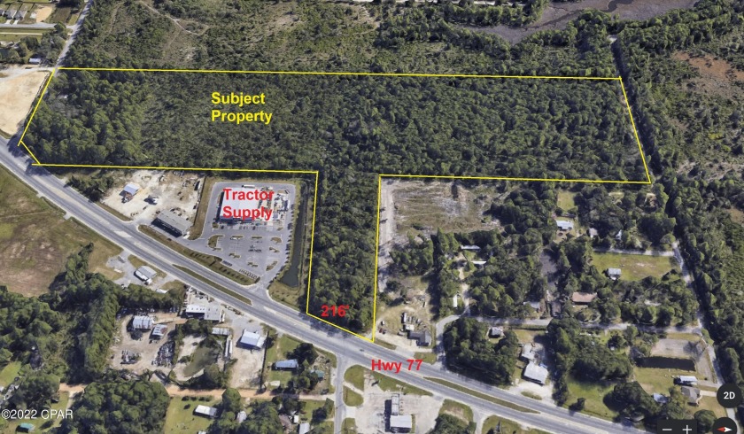 34 acre parcel with over 200 feet of highway 77 frontage, and - Beach Commercial for sale in Southport, Florida on Beachhouse.com