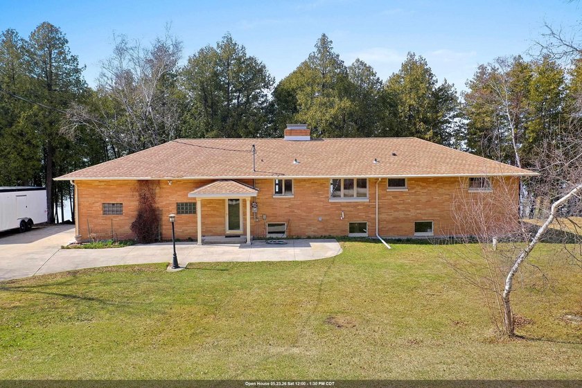 Stunning mid-century modern ranch set on approximately one acre - Beach Home for sale in Brussels, Wisconsin on Beachhouse.com