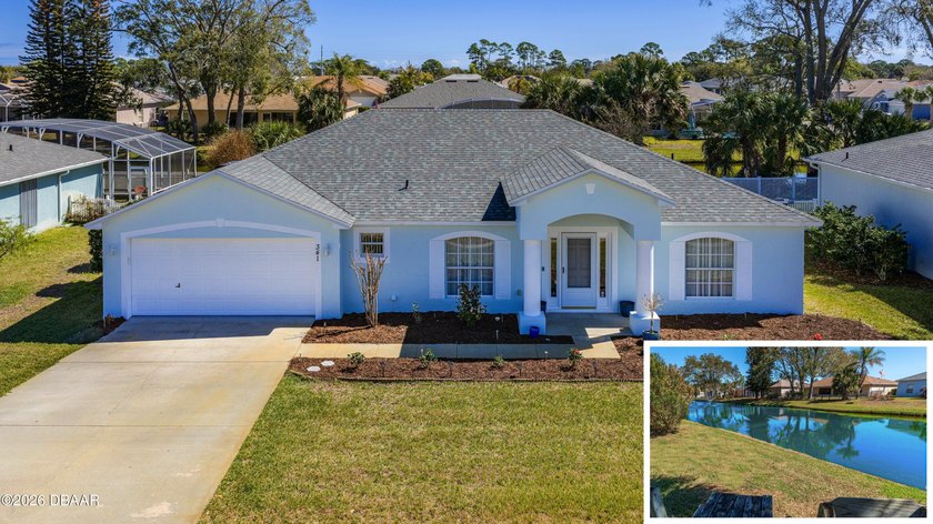 Waterfront Pond-View Home | 2,000+ Sq Ft | Mariners Gate | New - Beach Home for sale in Edgewater, Florida on Beachhouse.com