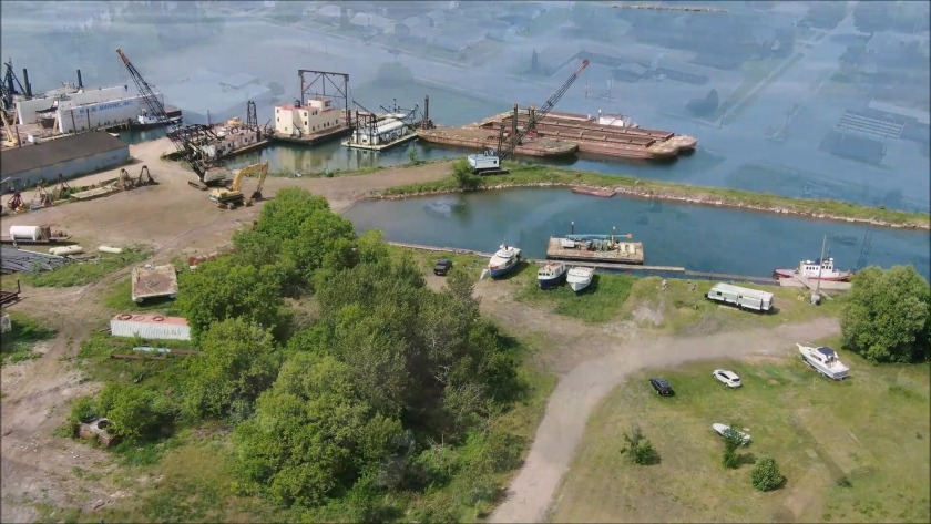 Buildable land on the St. Mary's river. 560' of frontage with a - Beach Commercial for sale in Sault Sainte Marie, Michigan on Beachhouse.com