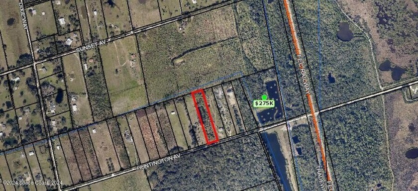 2.69-acre natural lot. No Hoa, Dirt Road frontage. Only 40 - Beach Acreage for sale in Mims, Florida on Beachhouse.com