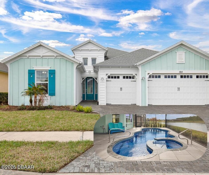 Enjoy coastal living in this highly desired ST. BART POOL HOME - Beach Home for sale in Daytona Beach, Florida on Beachhouse.com