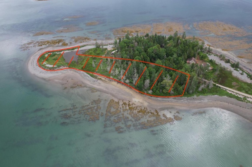 Over 1100&#039; of beautiful gravel beach with west facing - Beach Lot for sale in Lamoine, Maine on Beachhouse.com