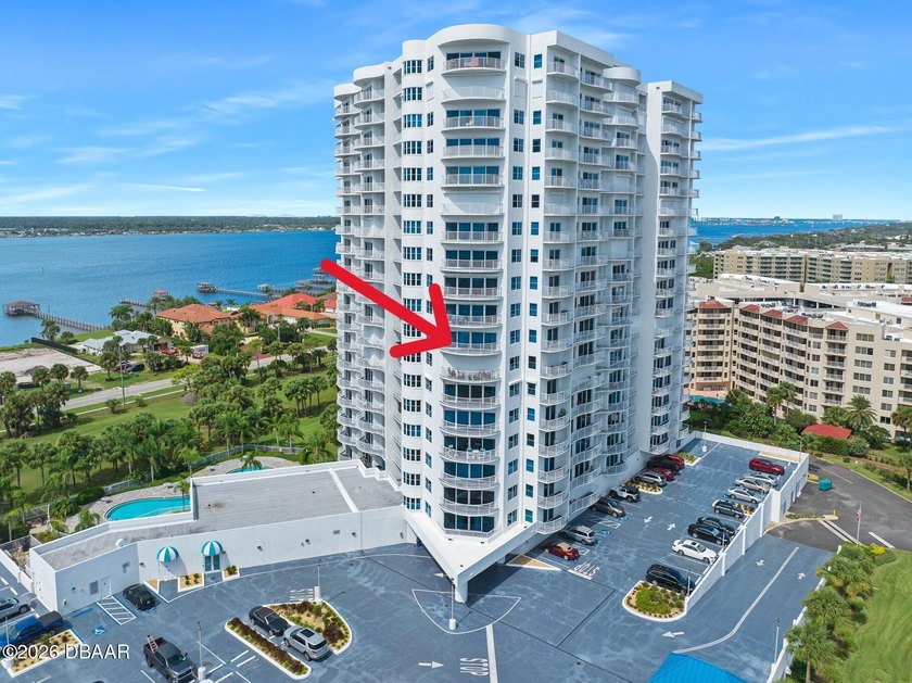 Experience the height of coastal luxury in this 10th-floor - Beach Condo for sale in Daytona Beach Shores, Florida on Beachhouse.com