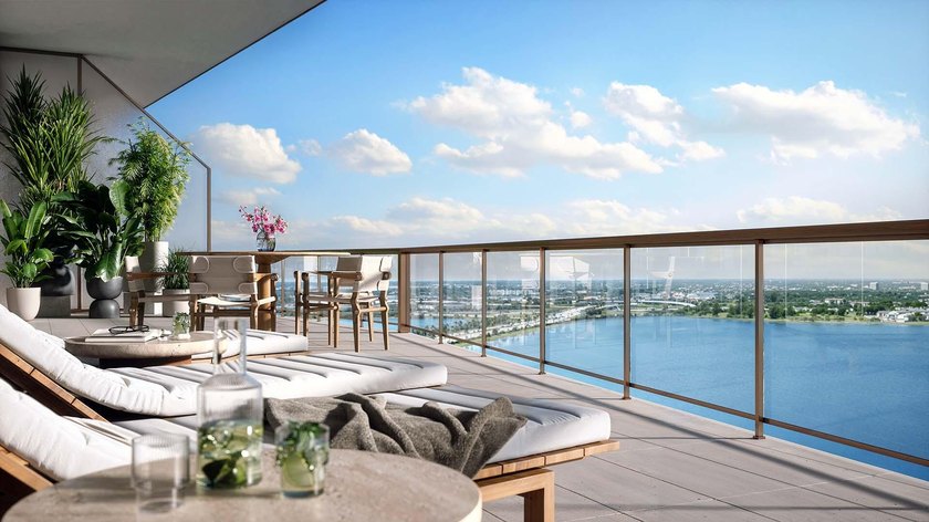 Perched on the 19th floor at The Berkeley, Residence 1905 offers - Beach Condo for sale in West Palm Beach, Florida on Beachhouse.com