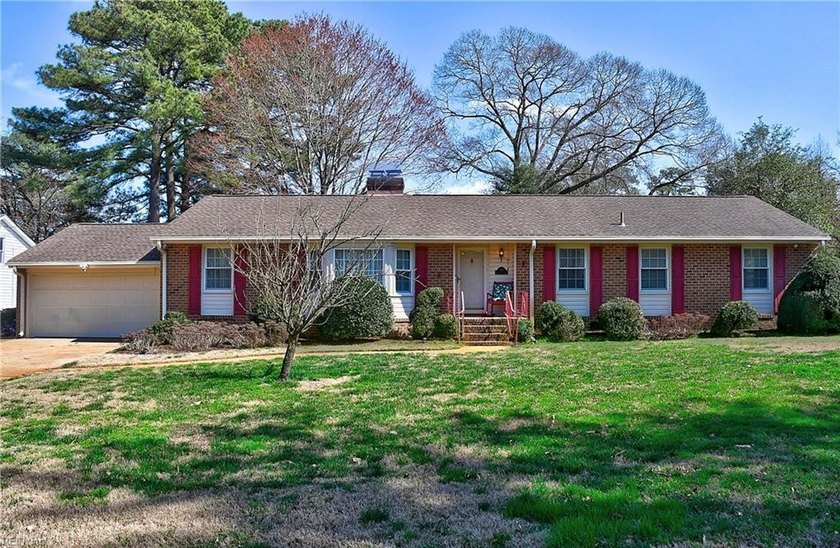Enjoy peaceful waterfront living in this charming brick ranch - Beach Home for sale in Portsmouth, Virginia on Beachhouse.com