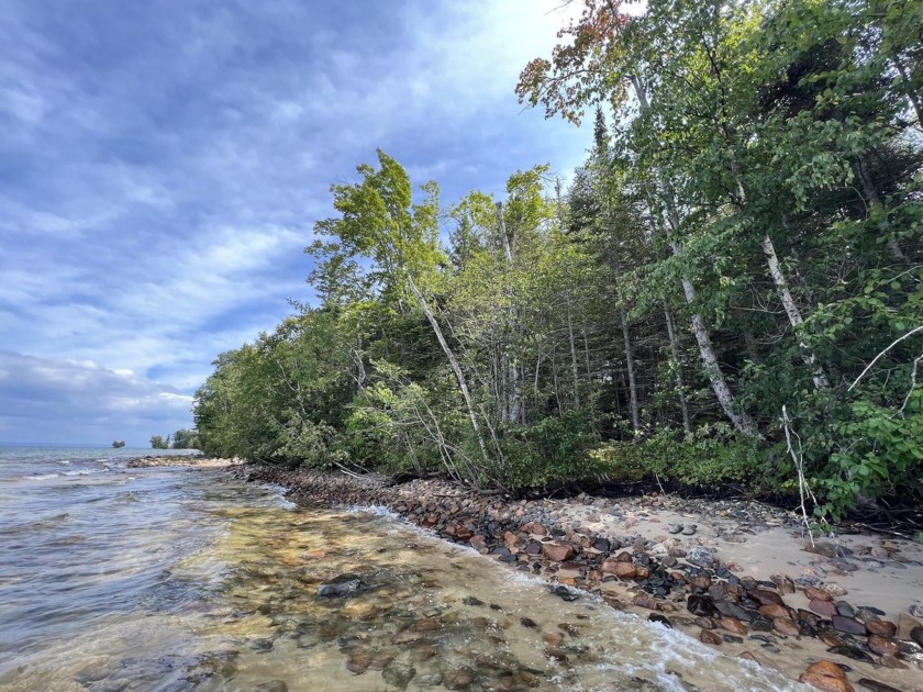 Enjoy the sounds of the surf on this prime beach lot that sits - Beach Lot for sale in Brimley, Michigan on Beachhouse.com