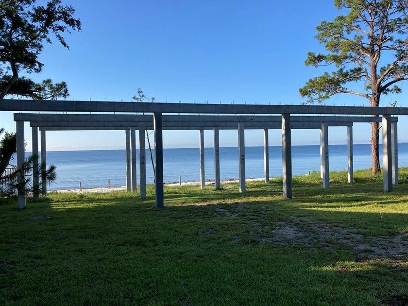 Improved BAY FRONT/GULF FRONT Lot with concrete pilings in place - Beach Lot for sale in Carabelle, Florida on Beachhouse.com