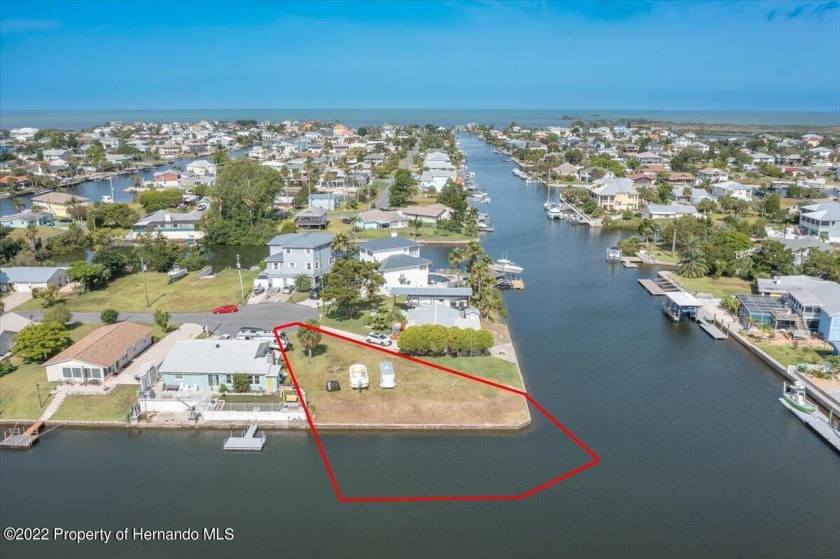 Direct Gulf Access from the large residential building lot - Beach Lot for sale in Hernando Beach, Florida on Beachhouse.com