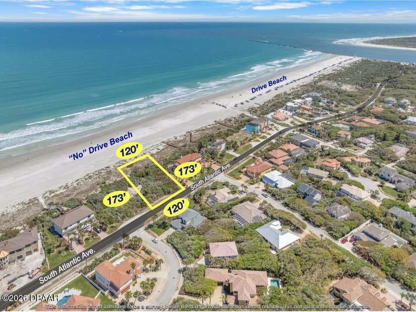 SPECTACULAR OCEANFRONT VACANT LOT WITH 120' OF PRIME OCEAN - Beach Lot for sale in Ponce Inlet, Florida on Beachhouse.com