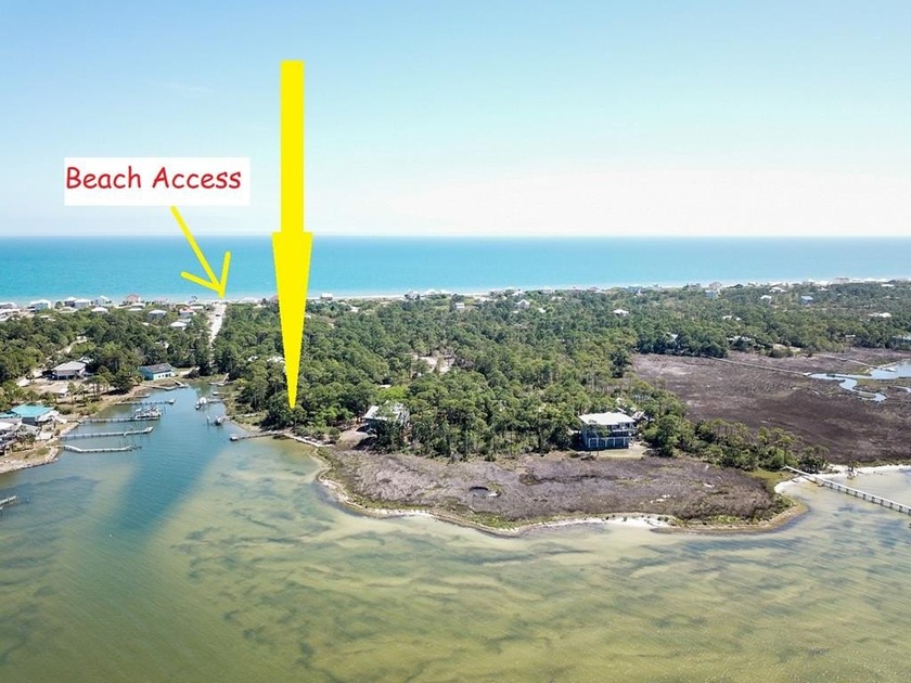 St George Plantation DEEP WATER1 Acre BAYFRONT LOT WITH PRIVATE - Beach Lot for sale in St. George Island, Florida on Beachhouse.com