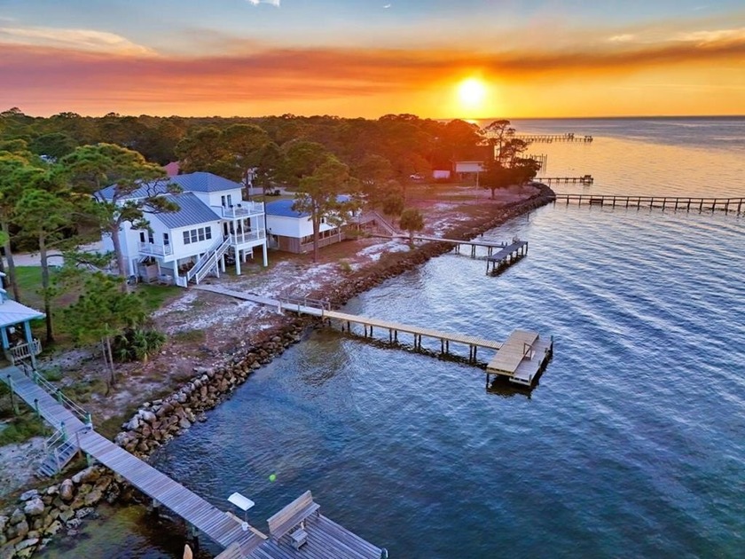 Beautiful Gary Ulrich custom built bay front home. Boat dock - Beach Home for sale in St. George Island, Florida on Beachhouse.com