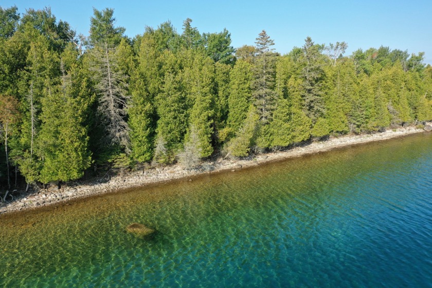 250 feet of pristine, protected deep water frontage on a quiet - Beach Lot for sale in Cedarville, Michigan on Beachhouse.com