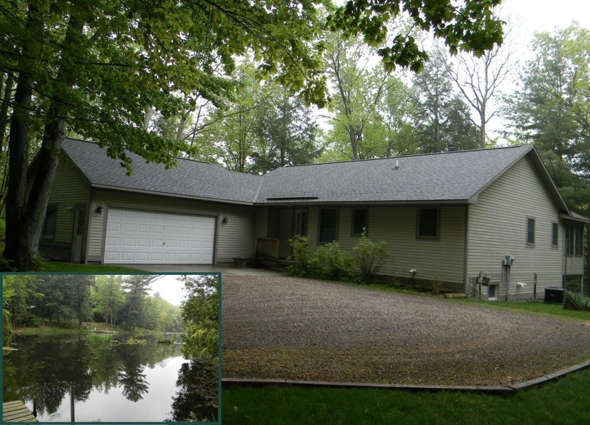 HAMLIN LAKE!!! - This lovely home sits peacefully at the end of - Beach Home for sale in Ludington, Michigan on Beachhouse.com