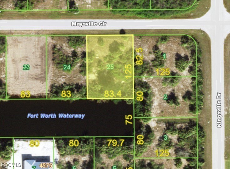 Gulf Access Lot with Southern rear exposure and 83 feet of Water - Beach Lot for sale in Port Charlotte, Florida on Beachhouse.com