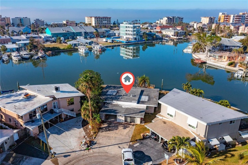 The home is situated near a cul-de-sac at the end of 129th Ave - Beach Townhome/Townhouse for sale in Madeira Beach, Florida on Beachhouse.com