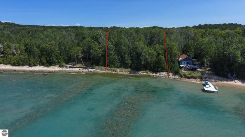 Lake Michigan waterfront lot in an area surrounded by land - Beach Lot for sale in Northport, Michigan on Beachhouse.com