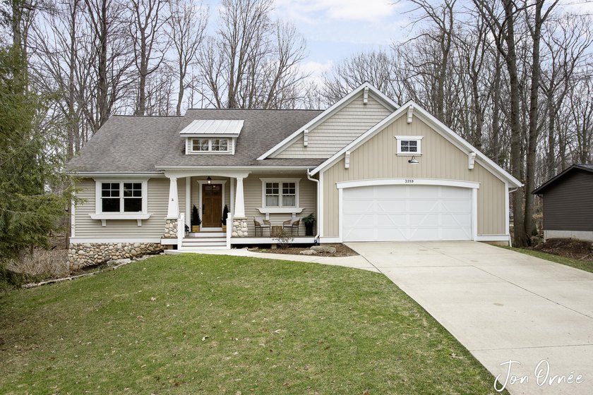 Custom-built ranch on a private lot next to 2 acres of woods - Beach Home for sale in Saugatuck, Michigan on Beachhouse.com