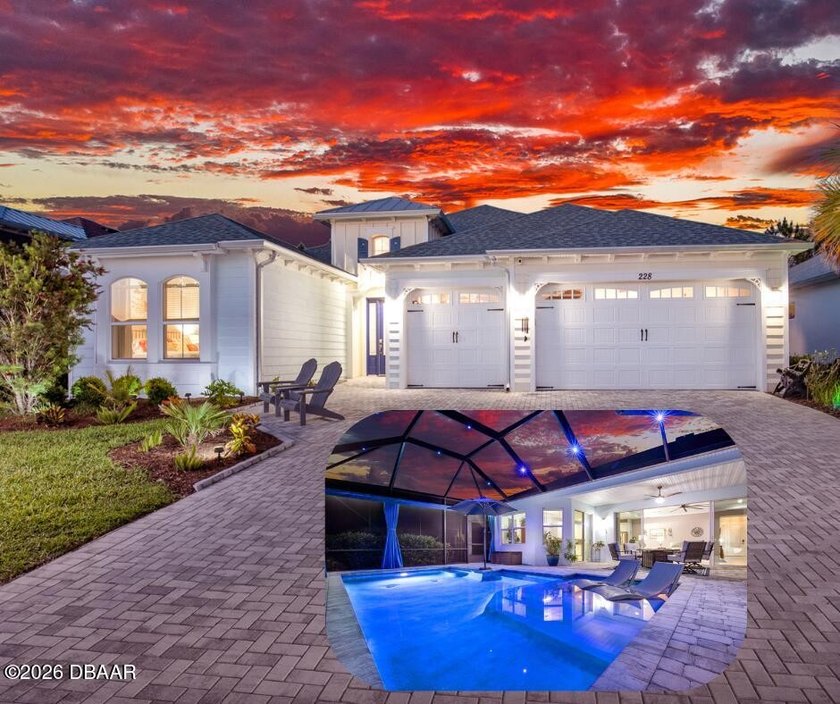 Popular Aruba model set on a private preserve lot--you will LOVE - Beach Home for sale in Daytona Beach, Florida on Beachhouse.com