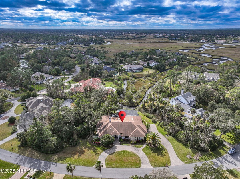 Set against sweeping marsh views, this updated home blends - Beach Home for sale in Ponte Vedra Beach, Florida on Beachhouse.com