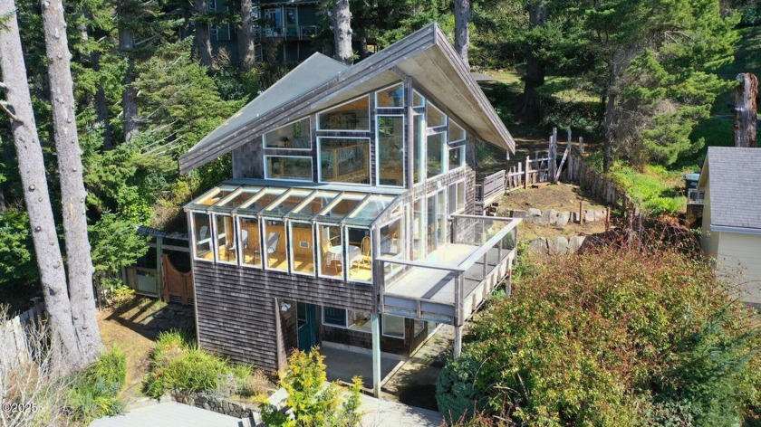 Architecturally stunning ocean view home mesmerizes viewers with - Beach Home for sale in Yachats, Oregon on Beachhouse.com