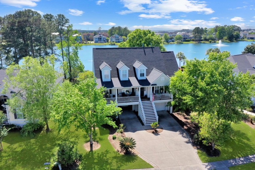 Fabulous elevated home overlooking lake in the highly desirable - Beach Home for sale in Mount Pleasant, South Carolina on Beachhouse.com