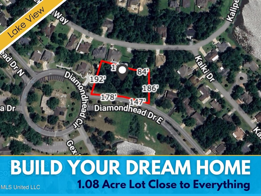 Build your dream home in this beautiful neighborhood. Located - Beach Lot for sale in Diamondhead, Mississippi on Beachhouse.com