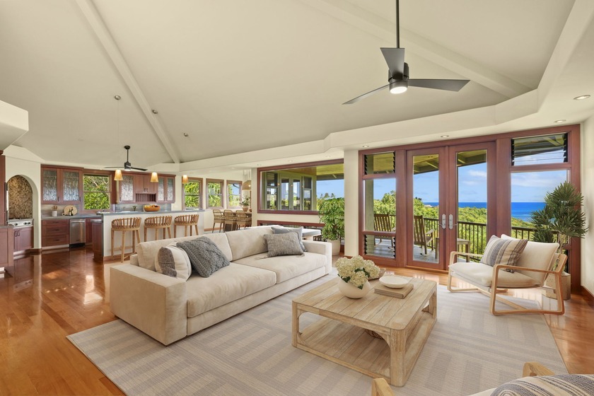 Perched above the turquoise waters of Kalihiwai Bay, this - Beach Home for sale in Kilauea, Hawaii on Beachhouse.com