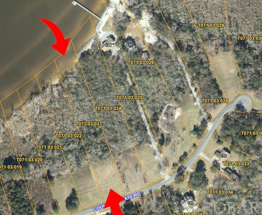 1.56 acre lot, semi cleared, on the Albemarle Sound! Lot is - Beach Lot for sale in Columbia, North Carolina on Beachhouse.com