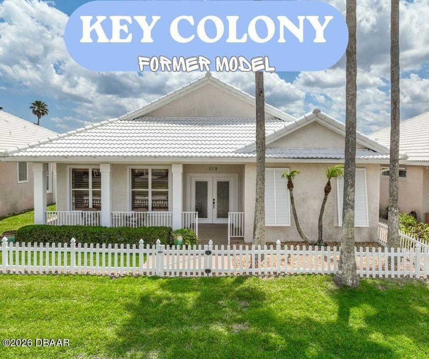 FORMER MODEL HOME- WITH A BRAND- NEW BARREL ROOF AND MANY - Beach Home for sale in Daytona Beach Shores, Florida on Beachhouse.com