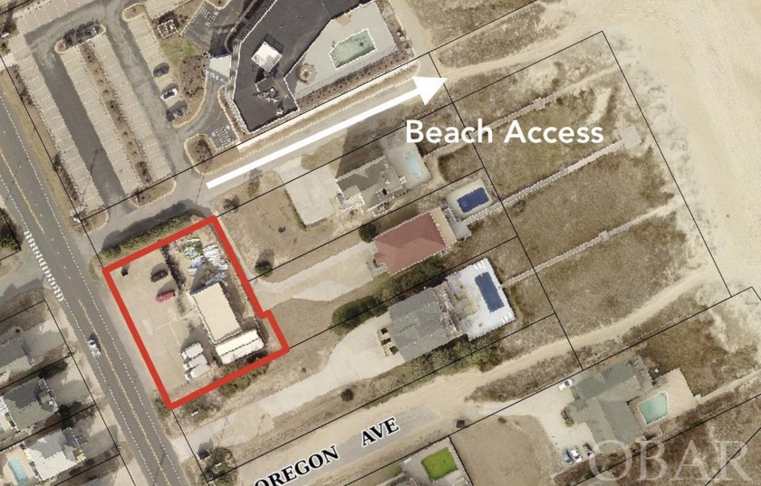 This semi-oceanfront lot, currently utilized as a commercial - Beach Commercial for sale in Kill Devil Hills, North Carolina on Beachhouse.com