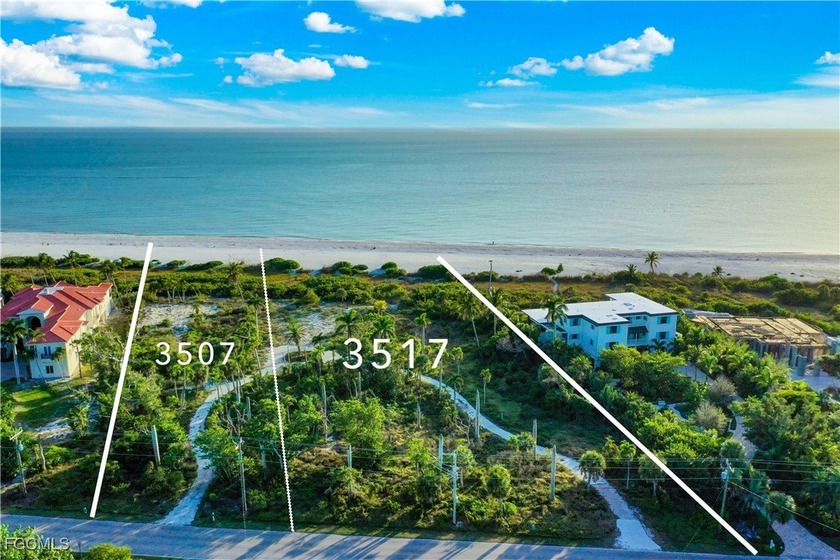 Absolutely stunning views from this beachside parcel on the - Beach Lot for sale in Sanibel, Florida on Beachhouse.com