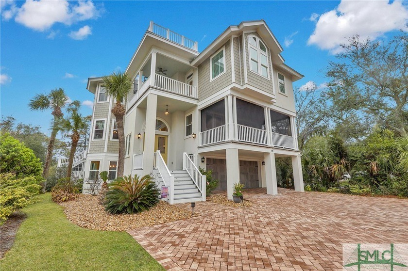This custom-built luxury home on Tybee Island is a rare coastal - Beach Home for sale in Tybee Island, Georgia on Beachhouse.com