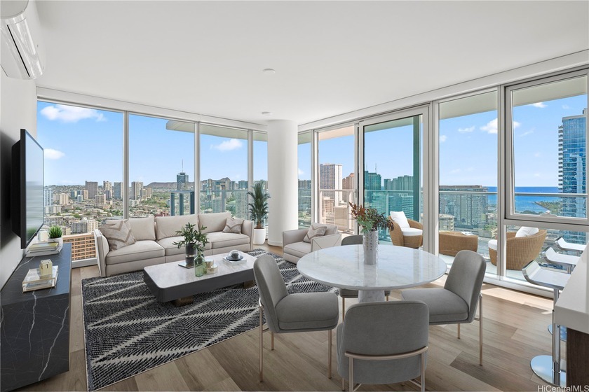 Highly desired 2-bedroom corner unit in Rycroft Tower featuring - Beach Condo for sale in Honolulu, Hawaii on Beachhouse.com