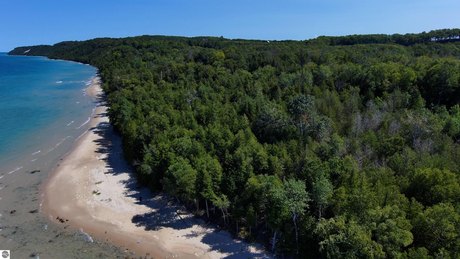 200 Feet of Sandy Beach and mostly Sandy Bottom near Gill's Pier - Beach Lot for sale in Northport, Michigan on Beachhouse.com