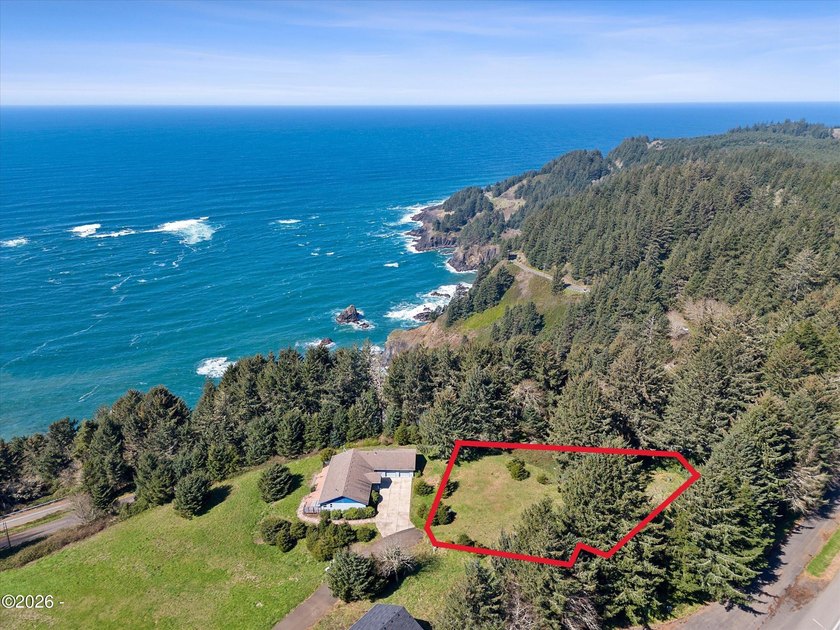 Enjoy the opportunity to own an ocean view parcel along the - Beach Lot for sale in Otter Rock, Oregon on Beachhouse.com