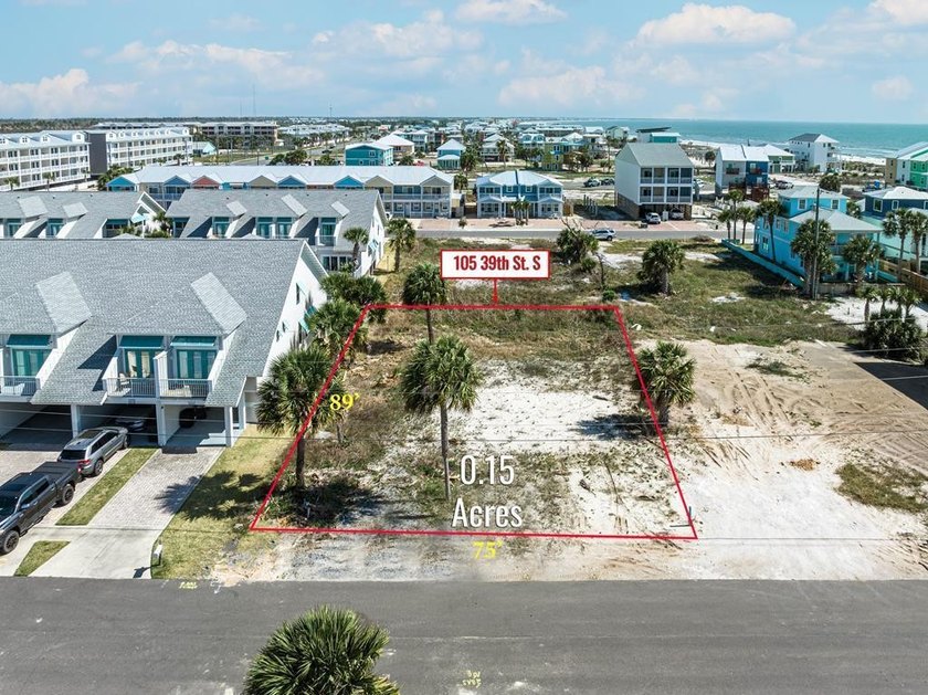 Currently the lowest priced 75' wide lot on the beach side of - Beach Lot for sale in Mexico Beach, Florida on Beachhouse.com