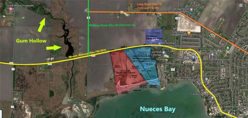 With 2,988.99' +/- of meandering Nueces Bay frontage along the - Beach Acreage for sale in Portland, Texas on Beachhouse.com