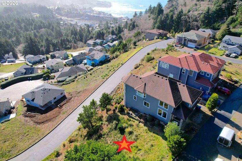 This lot lies perched up on the hill where you would get that - Beach Lot for sale in Depoe Bay, Oregon on Beachhouse.com