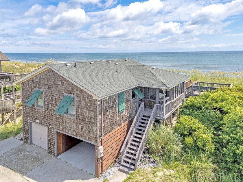 This Oceanfront classic cottage is perched up on the west side - Beach Home for sale in Nags Head, North Carolina on Beachhouse.com