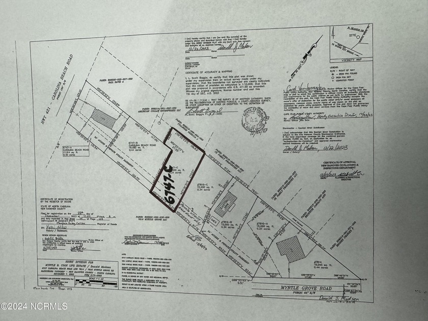 Desirable, Cleared, Level Lot ready to build on. North Carolina - Beach Lot for sale in Wilmington, North Carolina on Beachhouse.com