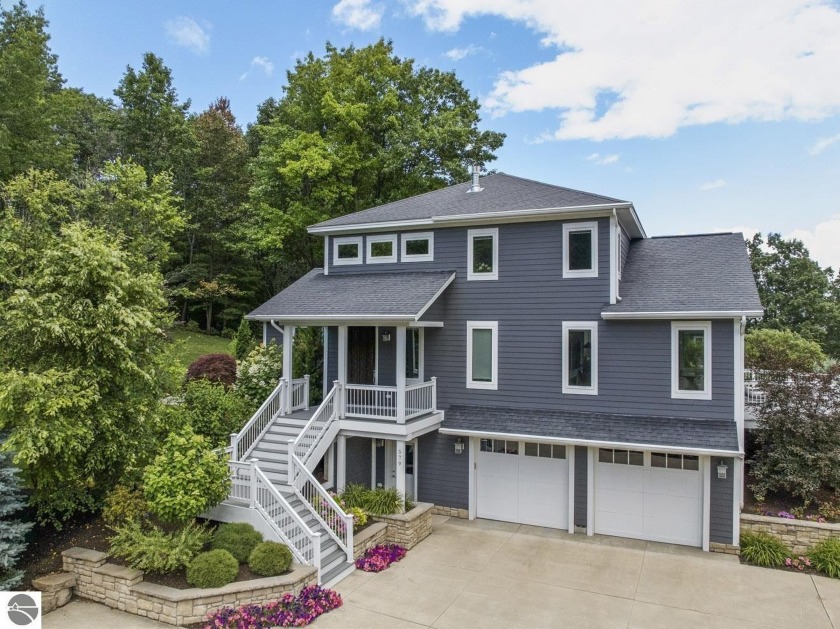 Stunning contemporary 2-story home on base of Old Mission - Beach Home for sale in Traverse City, Michigan on Beachhouse.com