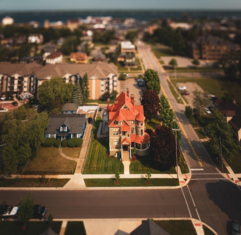 The historic Hovey House, located at 318 Houston Avenue, is a - Beach Office for sale in Muskegon, Michigan on Beachhouse.com