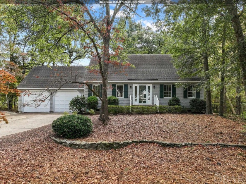 Welcome to this adorable MOVE IN READY home nestled on a PRIVATE - Beach Home for sale in Southern Shores, North Carolina on Beachhouse.com