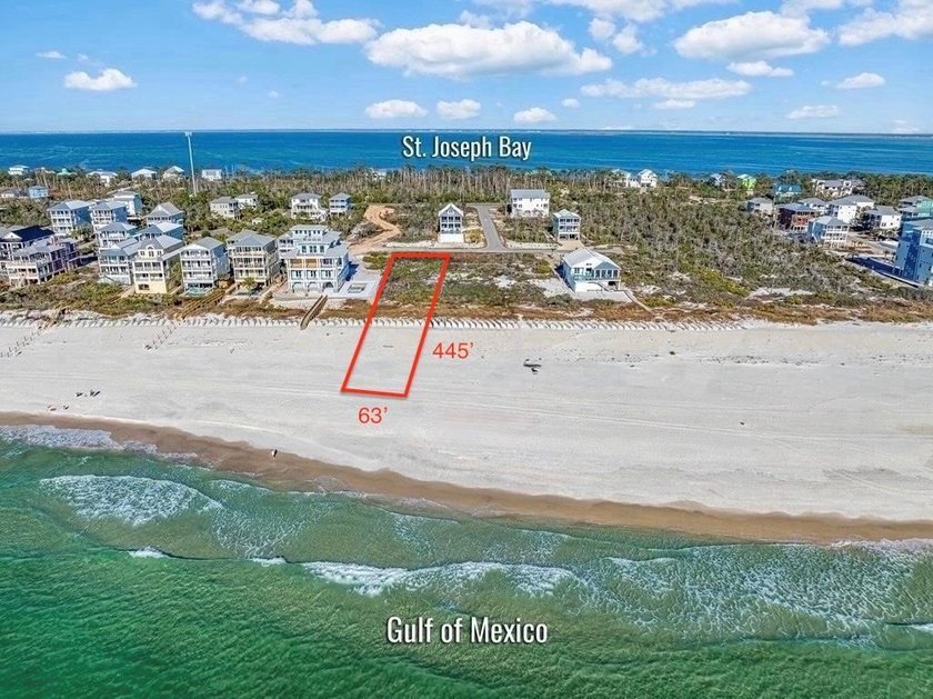 GULF FRONT HOME SITE on North Cape San Blas-Sunset Beach Estates - Beach Lot for sale in Cape San Blas, Florida on Beachhouse.com