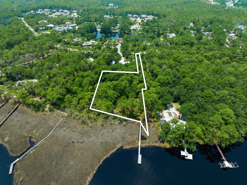 Imagine your dream home build on this private Bayou waterfront - Beach Lot for sale in Santa Rosa Beach, Florida on Beachhouse.com