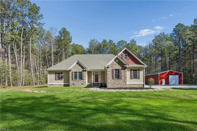 Tucked away on 7.3 private acres, this custom-built Gloucester - Beach Home for sale in Gloucester, Virginia on Beachhouse.com
