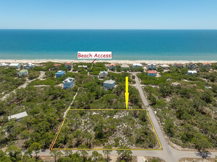 St George Plantation Gulfview 1-acre homesite strolling distance - Beach Lot for sale in St. George Island, Florida on Beachhouse.com